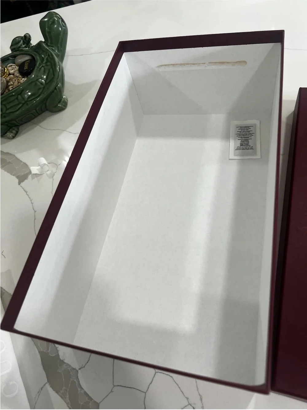 Gucci Authentic Empty Shoe Box Set w/ 2 new Dust Bags Red Burgundy Mens Sneakers